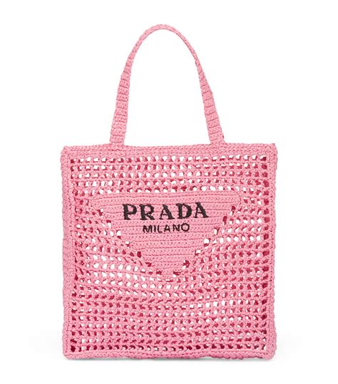 prada crochet tote bag